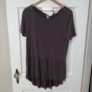 Grey Tunic Top size L